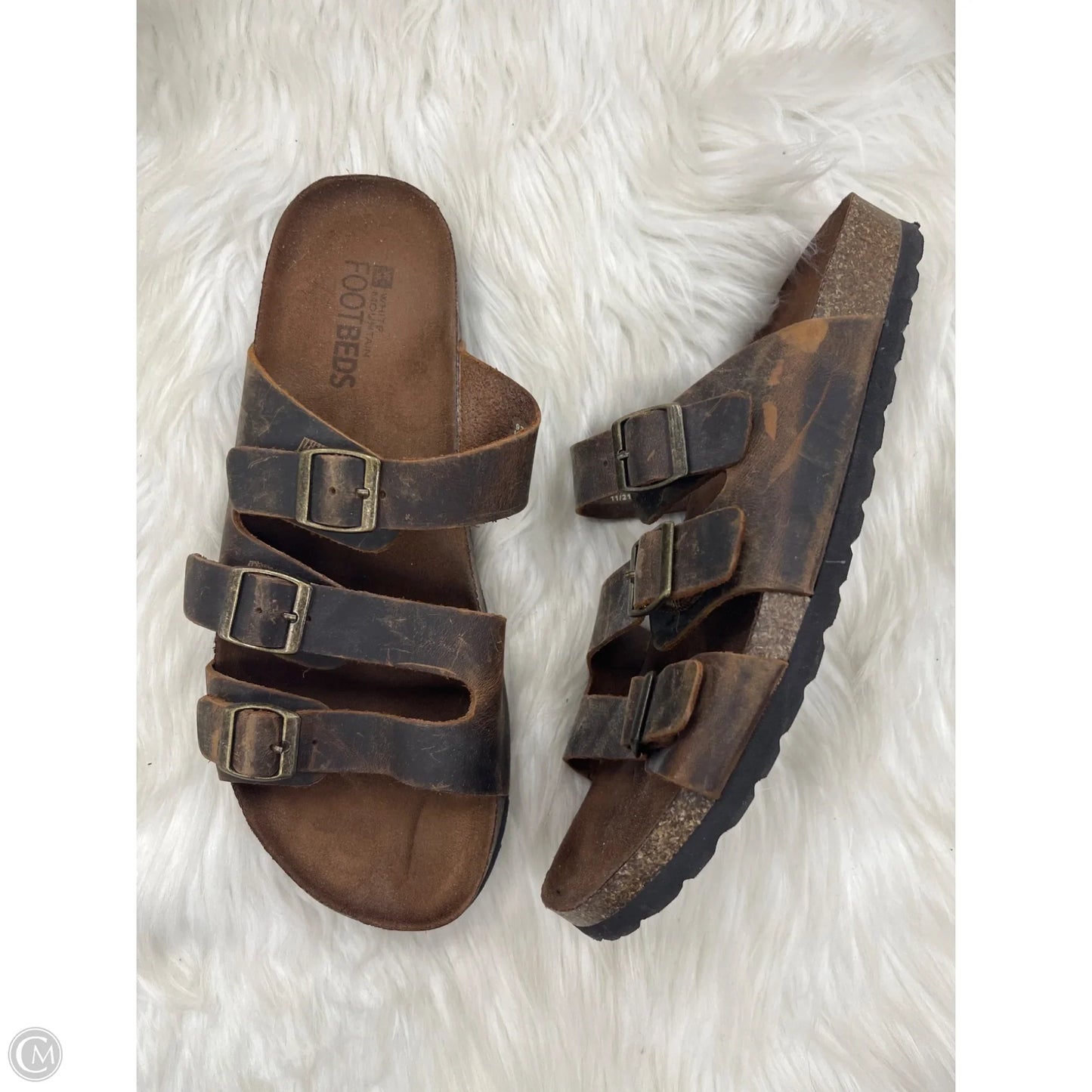 Sandals Flats By White Mountain In Brown, Size: 10