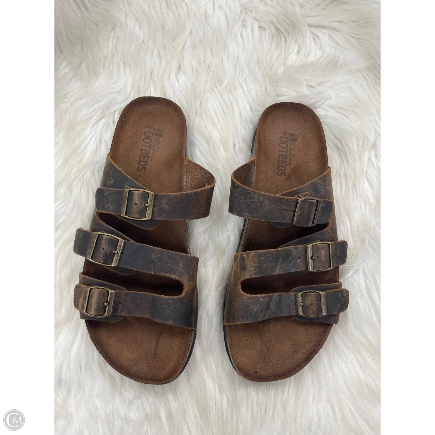 Sandals Flats By White Mountain In Brown, Size: 10