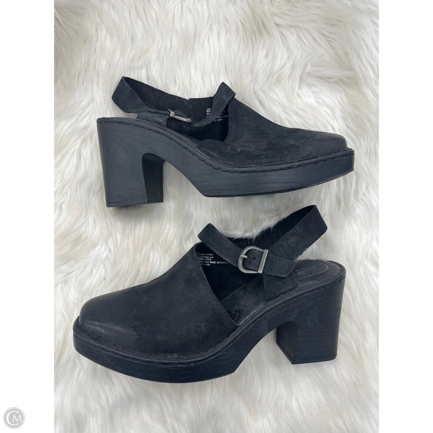Shoes Heels Block By Born In Black, Size: 11