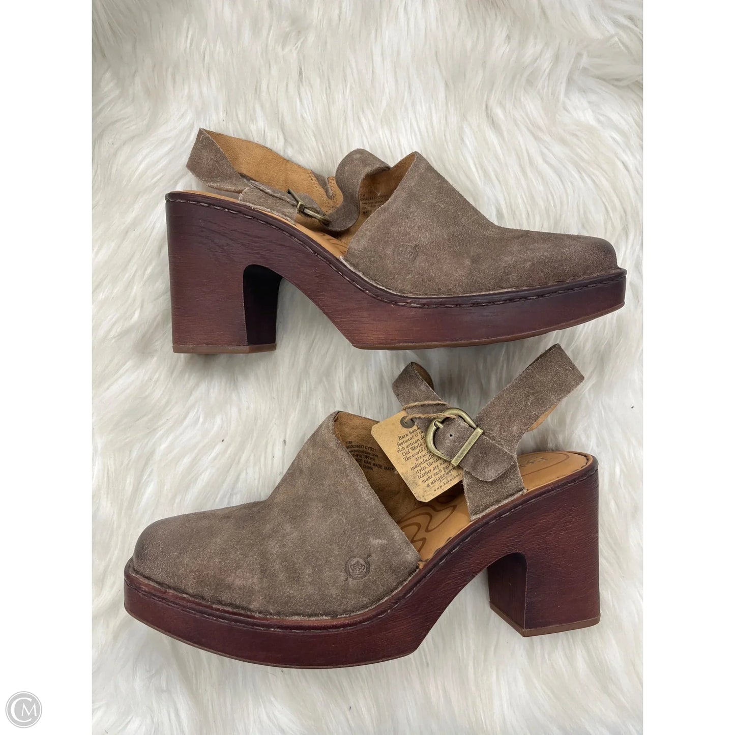 Shoes Heels Block By Born In Tan, Size: 11
