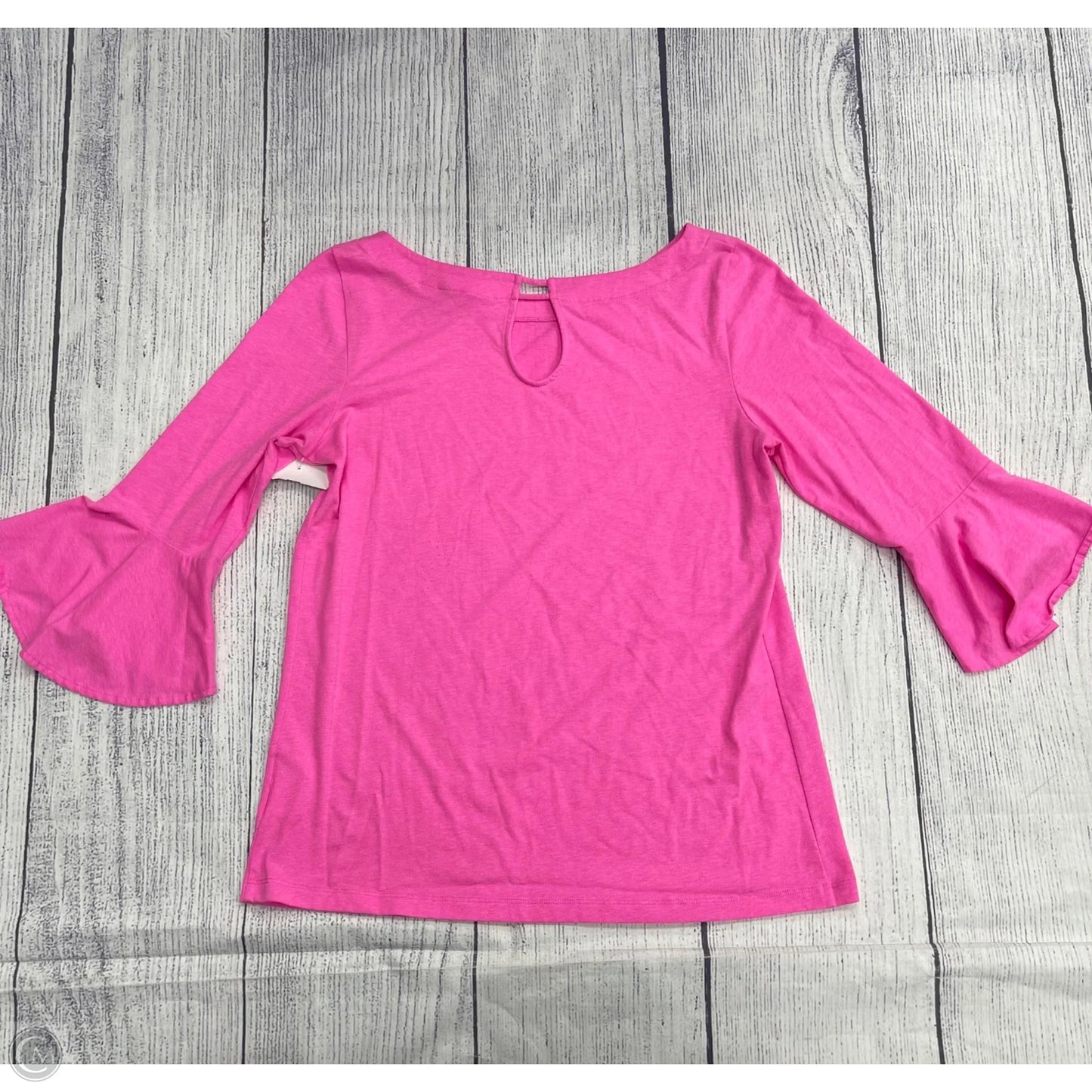 Top 3/4 Sleeve Designer By Lilly Pulitzer In Pink, Size: M