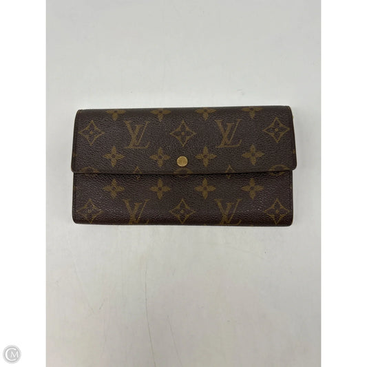 Wallet Luxury Designer By Louis Vuitton, Size: Medium