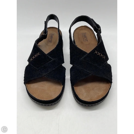 Sandals Heels Wedge By Born In Black, Size: 10