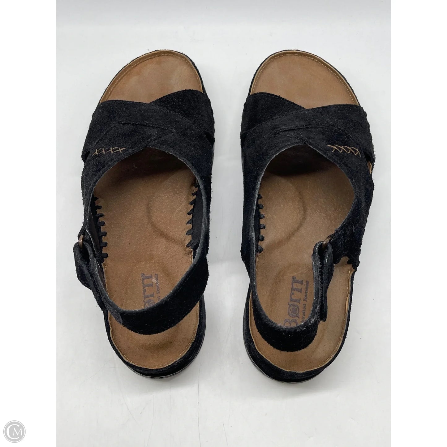 Sandals Heels Wedge By Born In Black, Size: 10