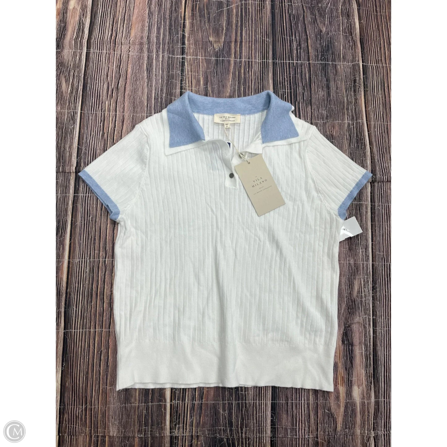 Top Short Sleeve By Clothes Mentor In White, Size: S