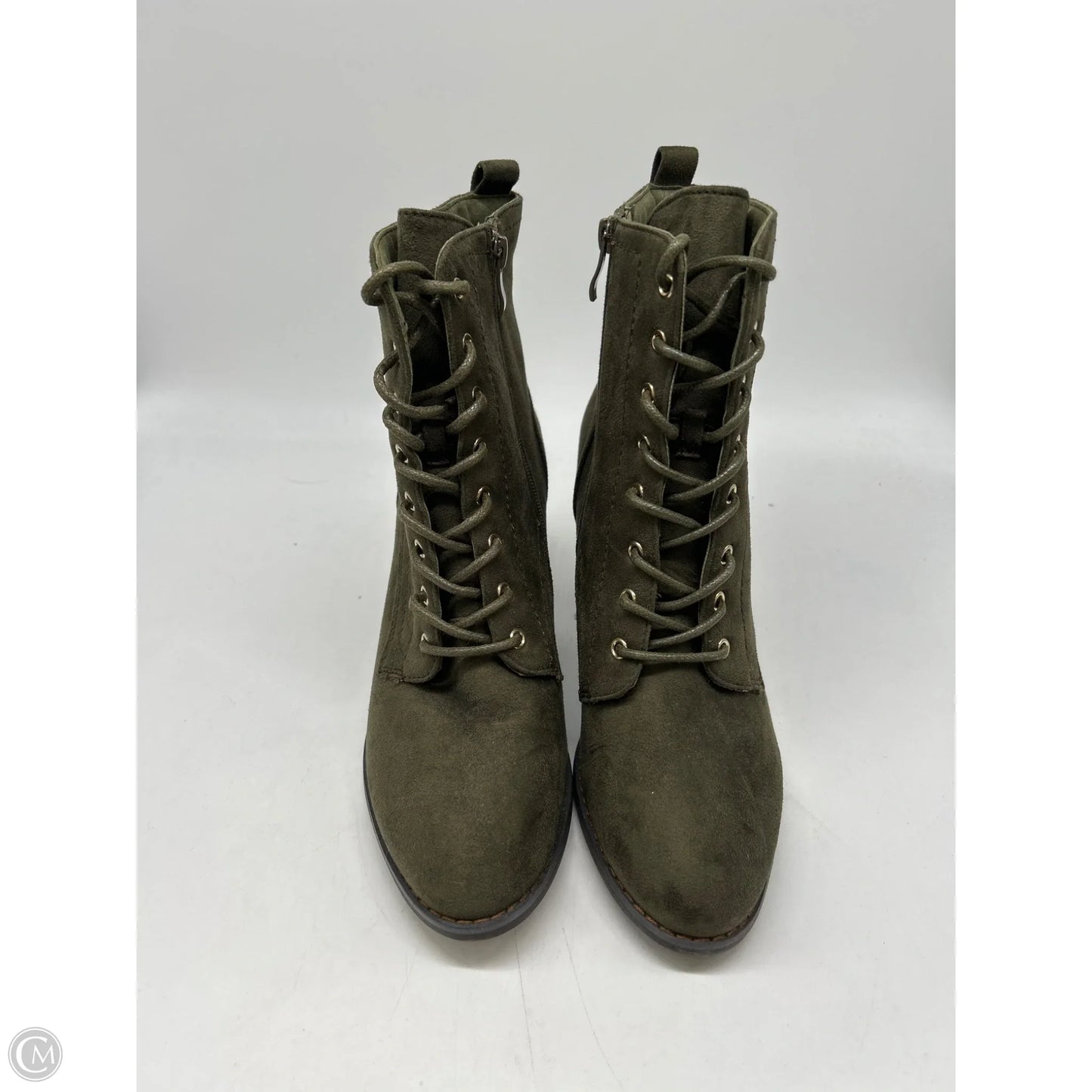 Boots Ankle Heels By Journee In Green, Size: 9