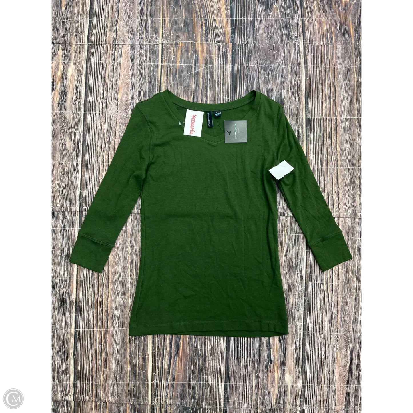 Top 3/4 Sleeve By Cynthia Rowley In Green, Size: L