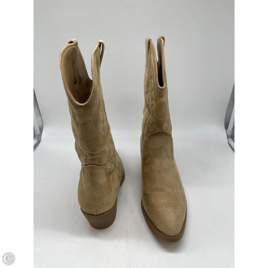 Boots Ankle Heels By Union Bay In Tan, Size: 9.5