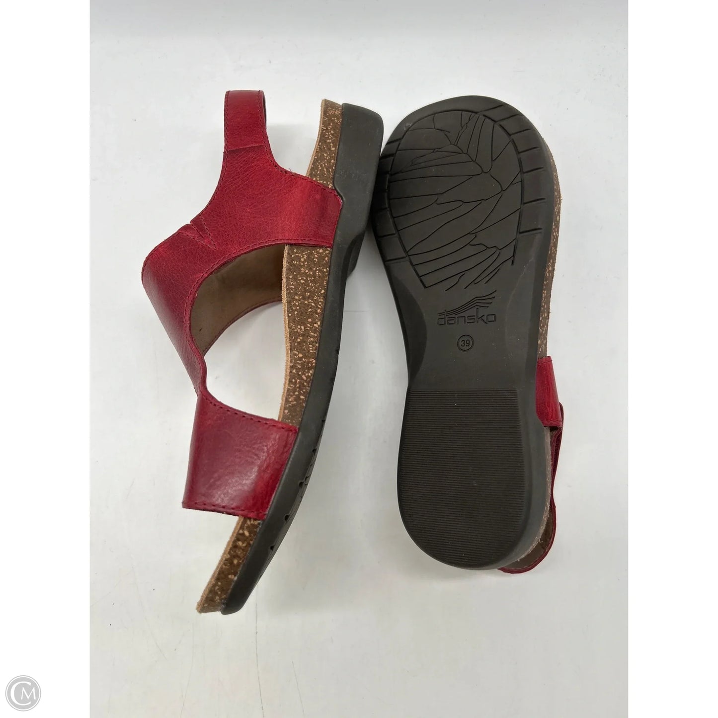 Sandals Heels Wedge By Dansko In Red, Size: 8.5