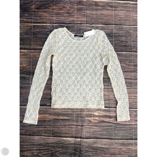 Top Long Sleeve By Loft In Cream, Size: S