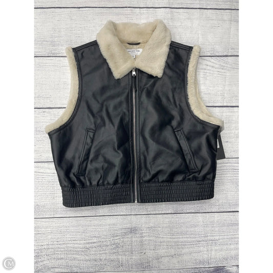 Vest Faux Fur & Sherpa By Marc New York In Black, Size: Xl