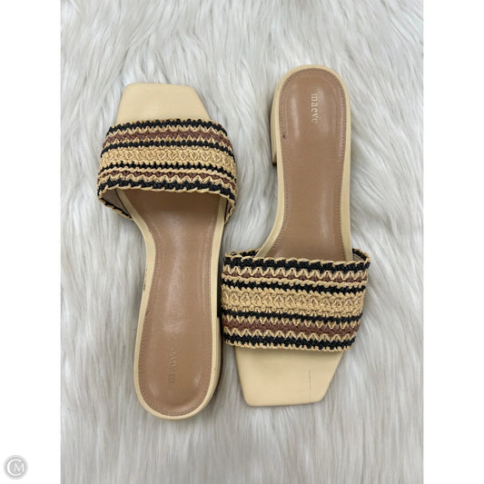 Sandals Heels Block By Maeve In Tan, Size: 8.5