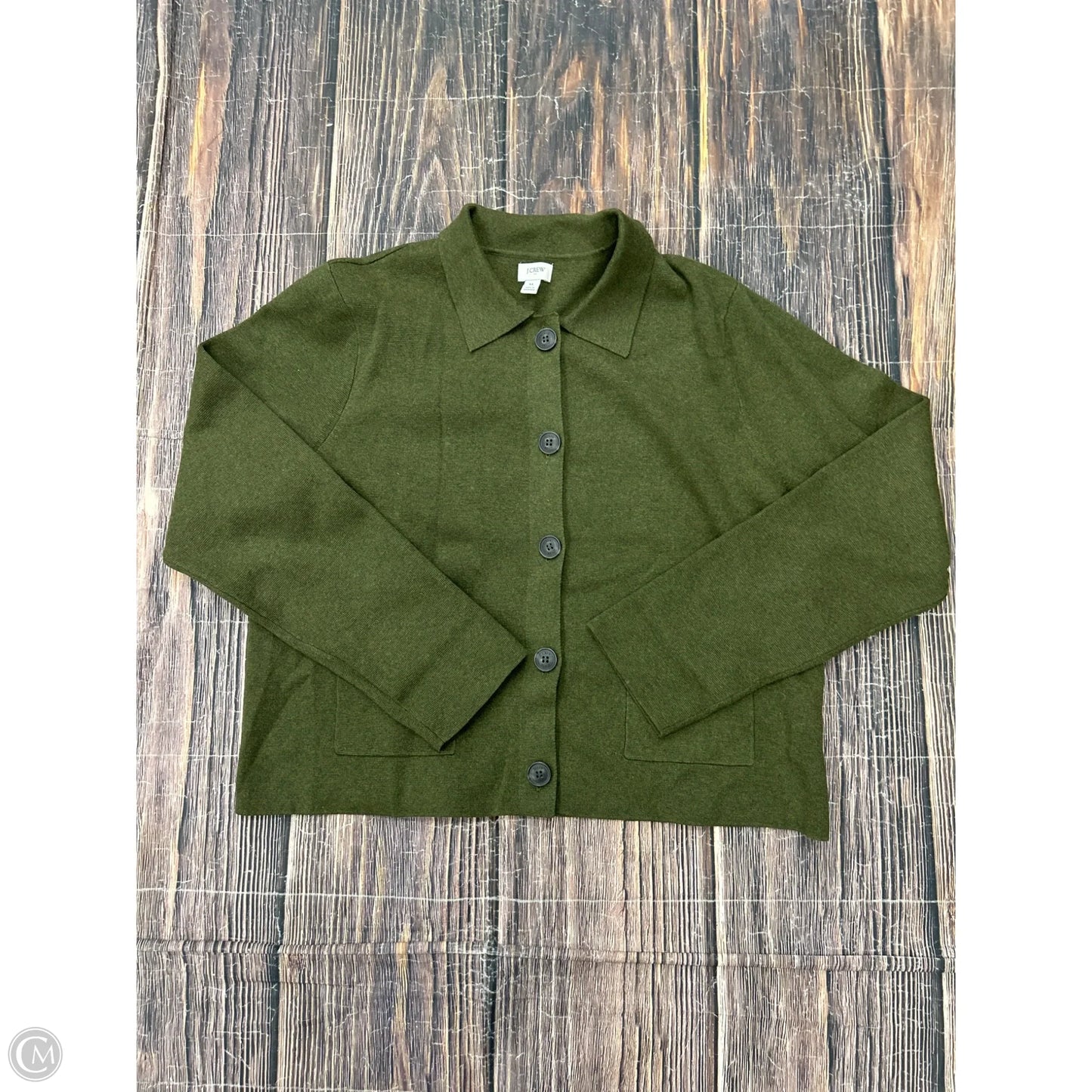 Jacket Shirt By J. Crew In Green, Size: Xl