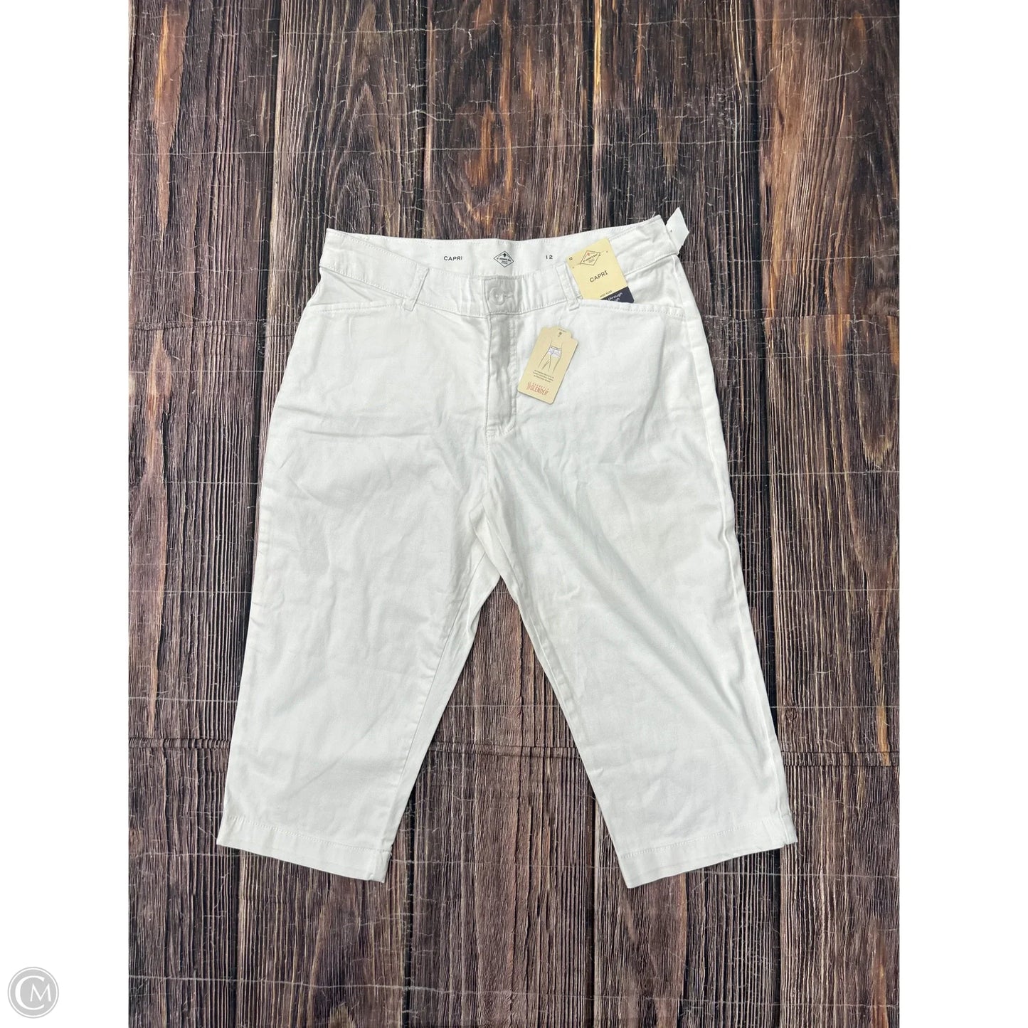Capris By St Johns Bay In White, Size: 12