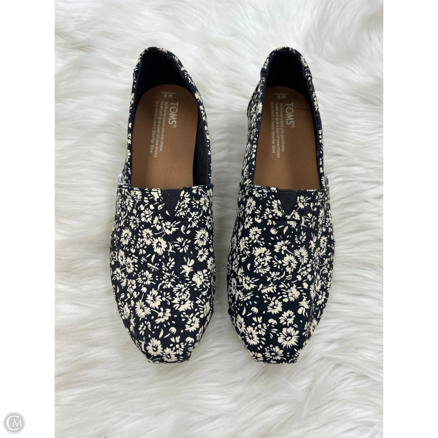 Shoes Flats By Toms In Floral Print, Size: 8