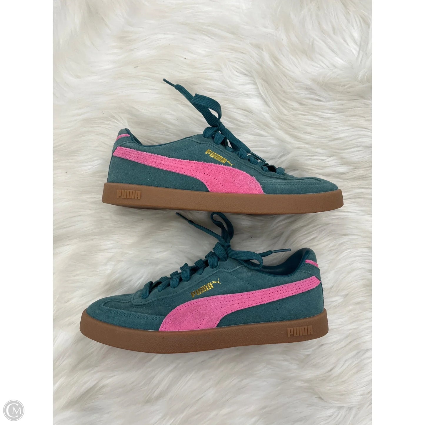 Shoes Sneakers By Puma In Green, Size: 6.5