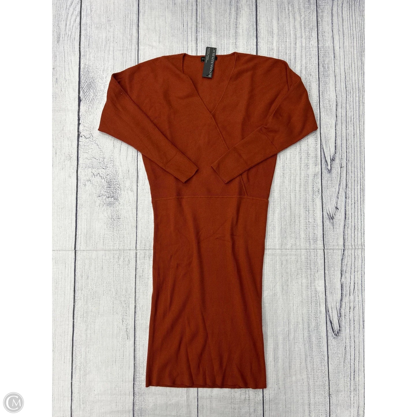 Dress Sweater By Banana Republic In Orange, Size: M