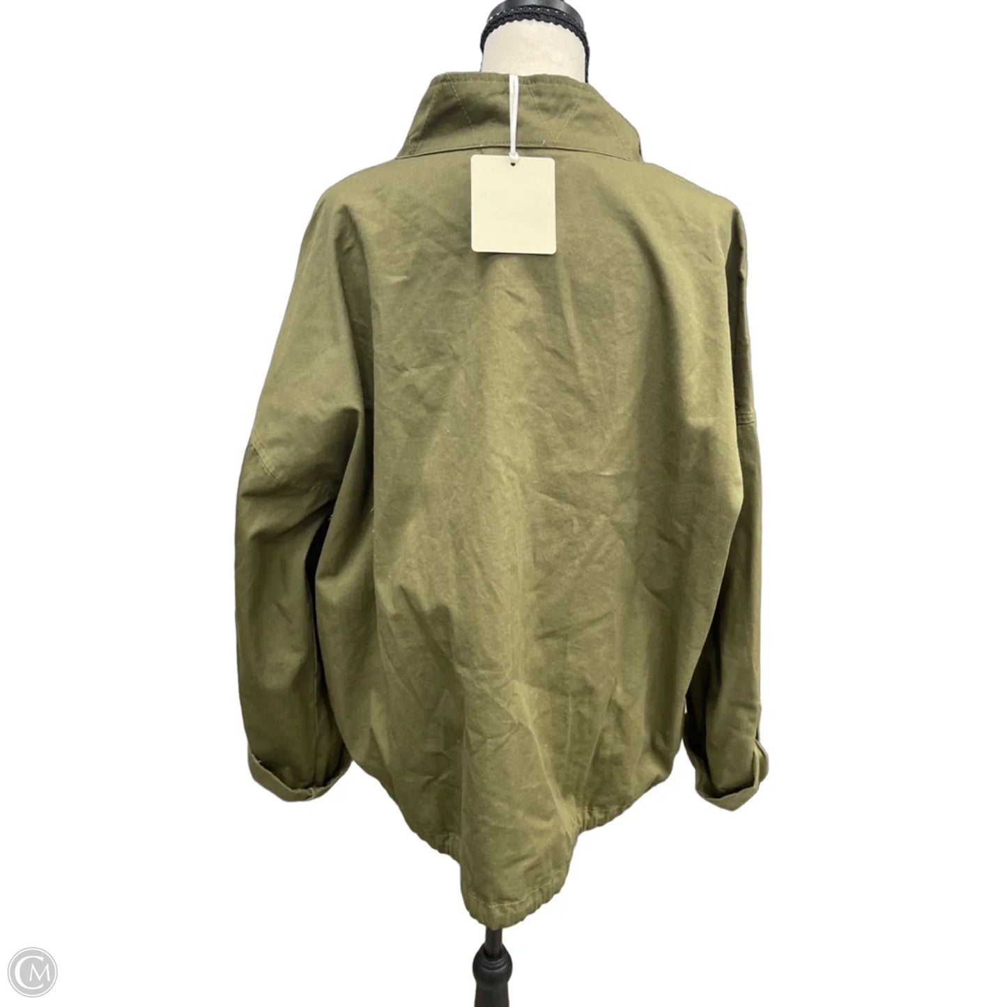Jacket Utility By Blu Pepper In Green, Size: 2x