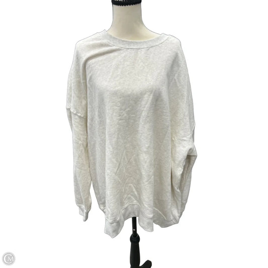 Sweatshirt Crewneck By Wild Fable In Beige, Size: 1x