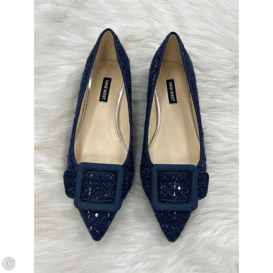 Shoes Flats By Nine West In Blue, Size: 7