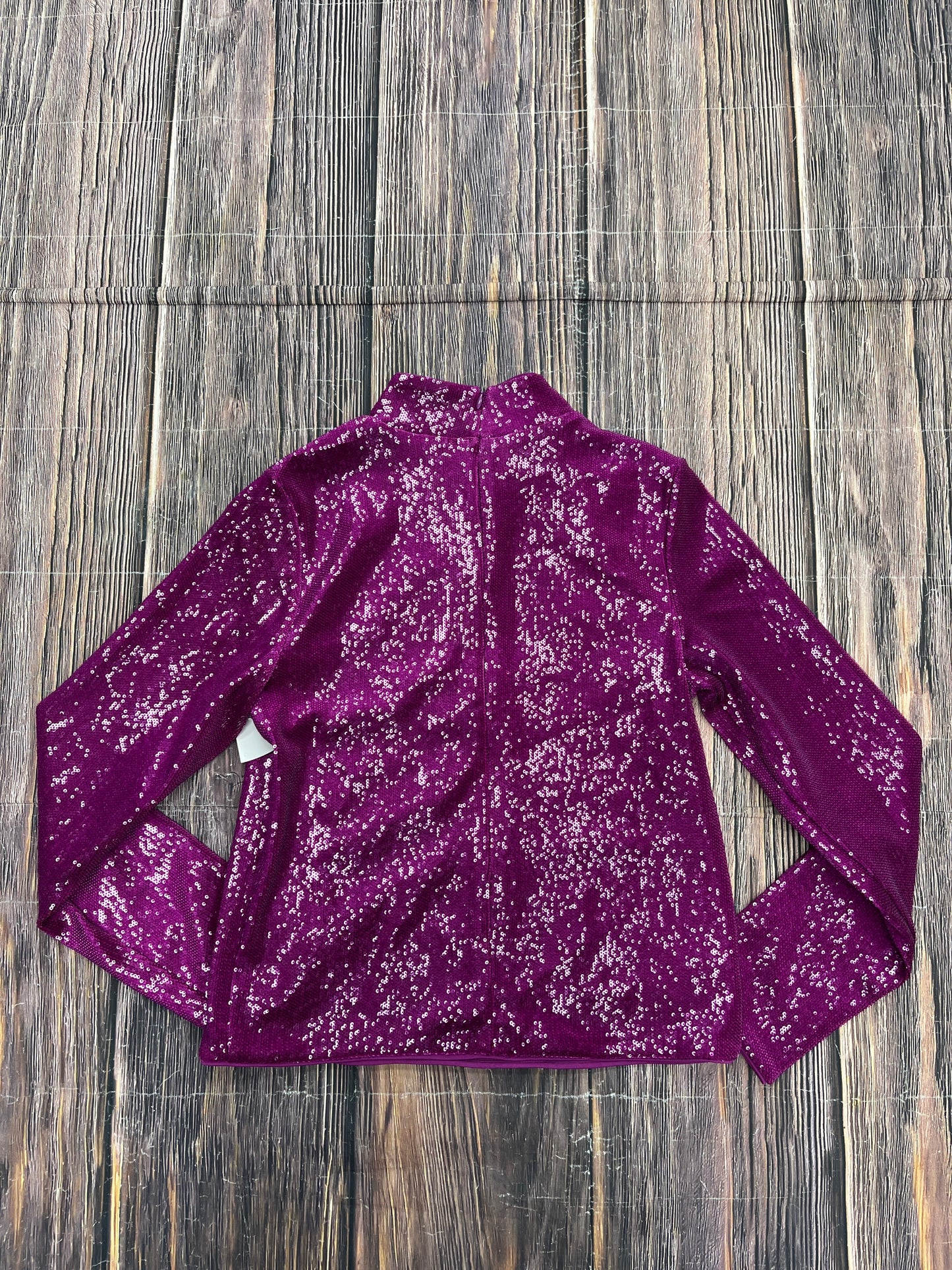 Purple Blouse Long Sleeve Express, Size L