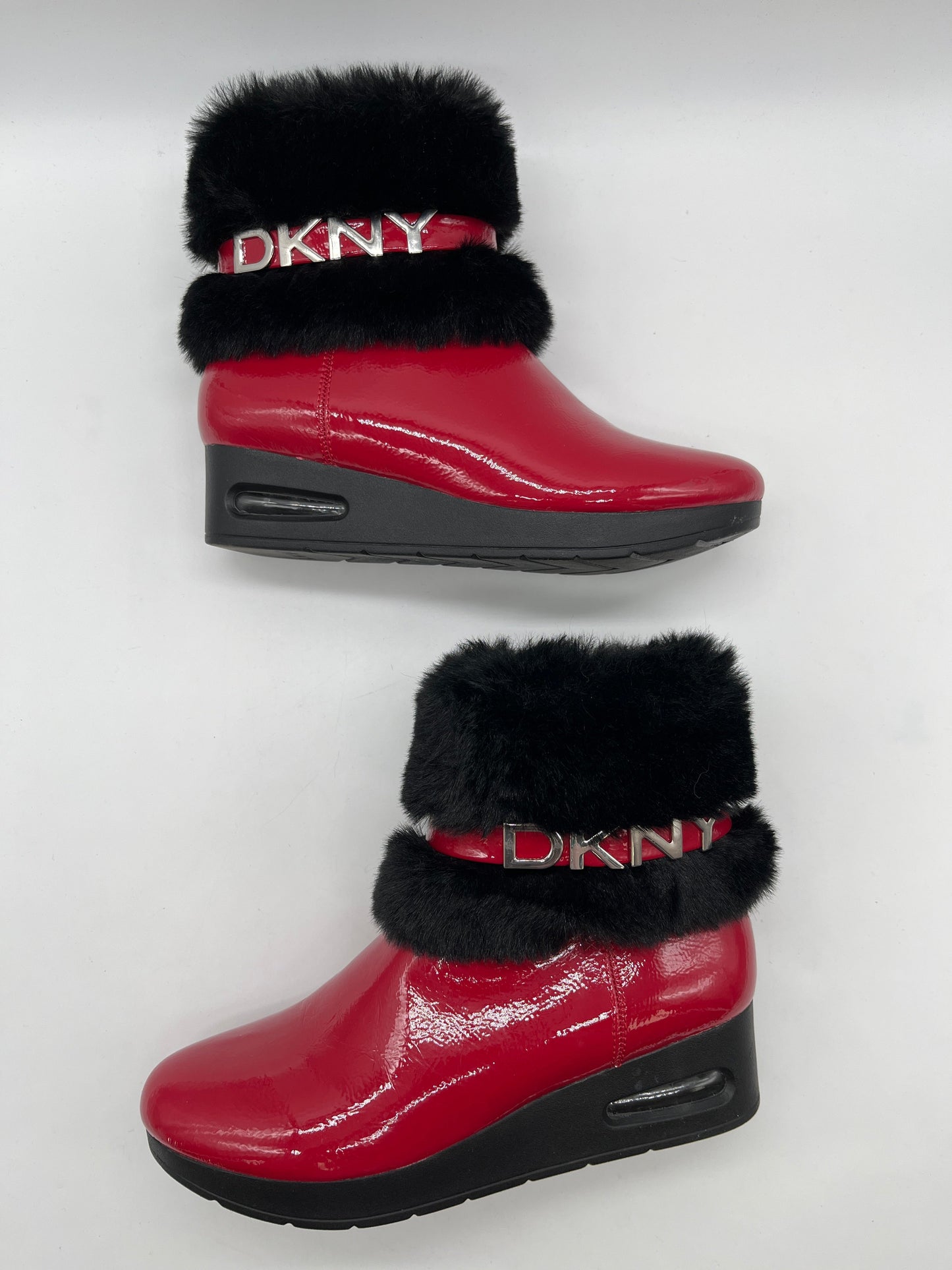 Boots Ankle Flats By Dkny In Red, Size: 7