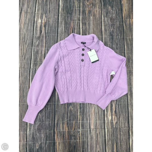 Sweater By Who What Wear In Purple, Size: L