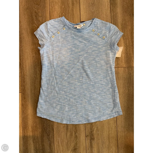 Top Short Sleeve By Liz Claiborne In Blue, Size: Xs