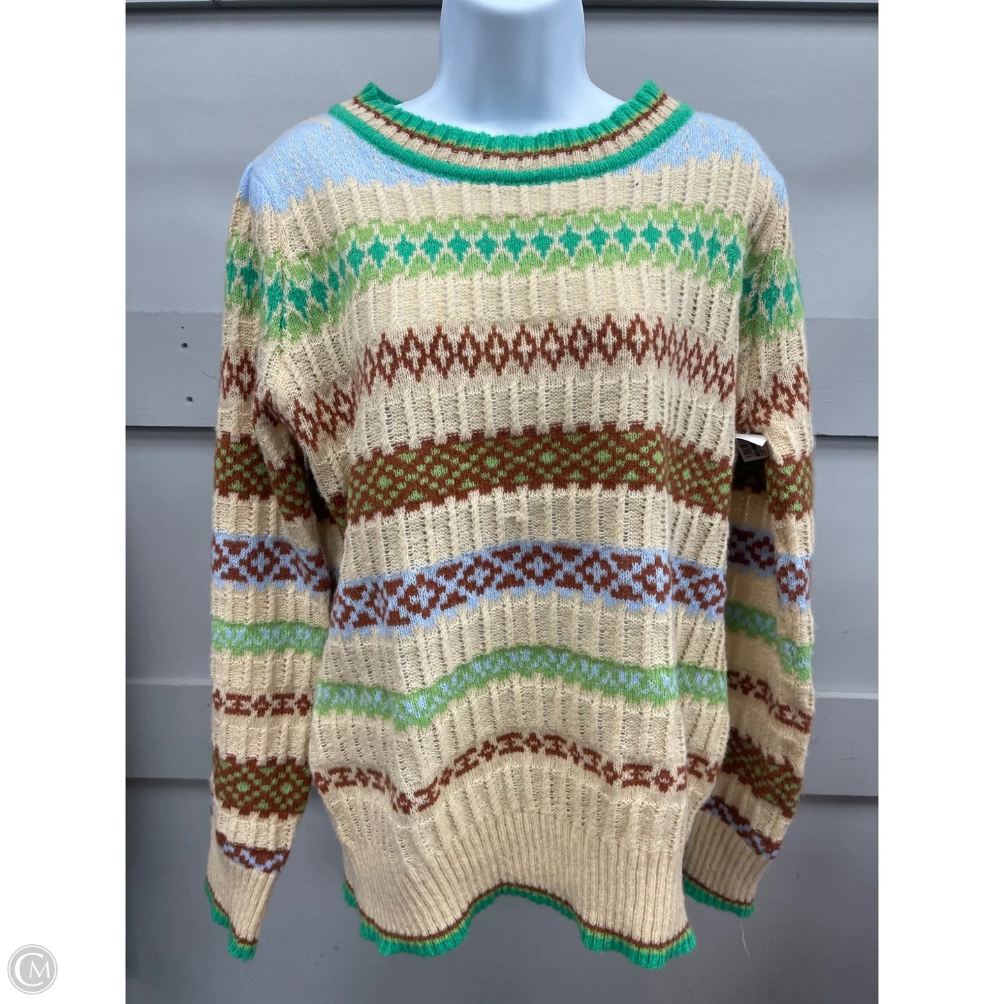 Sweater By Easel In Tan, Size: L