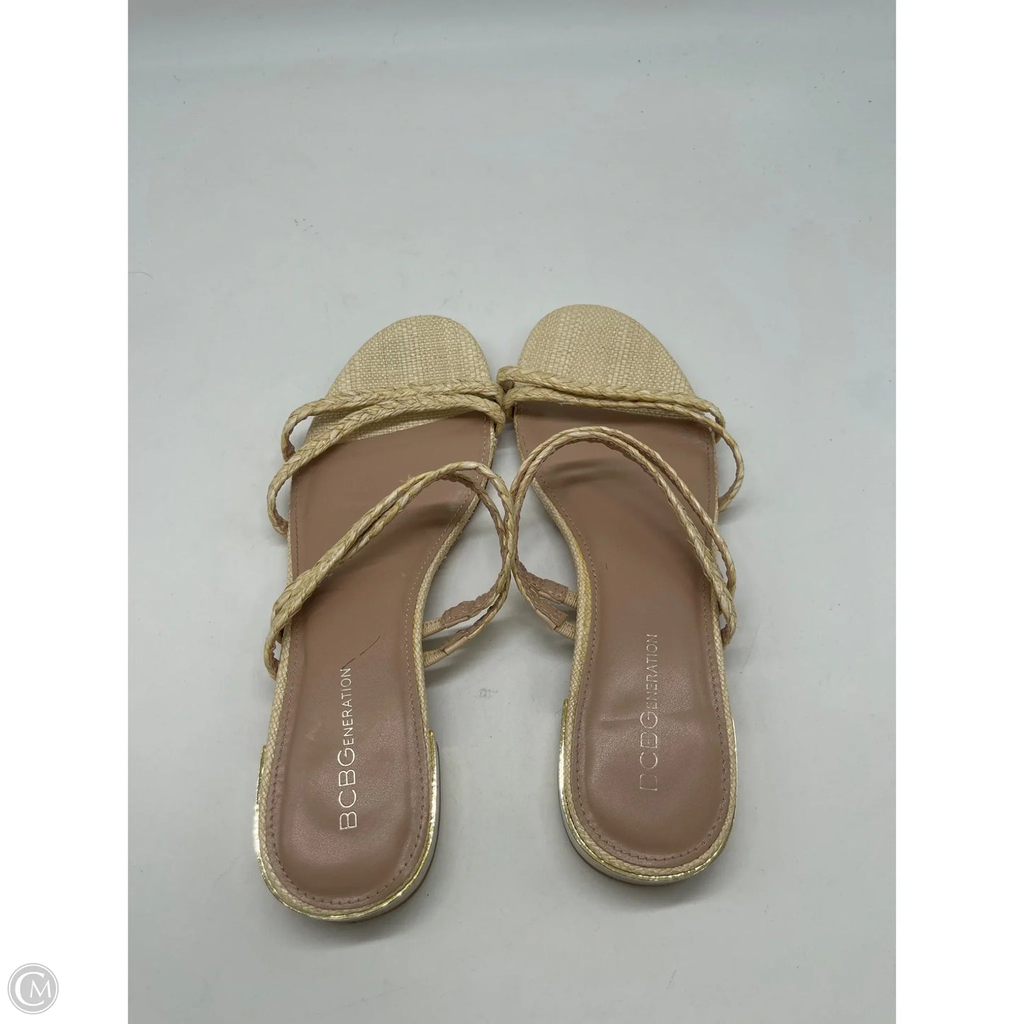 Sandals Flats By Bcbg In Tan, Size: 9