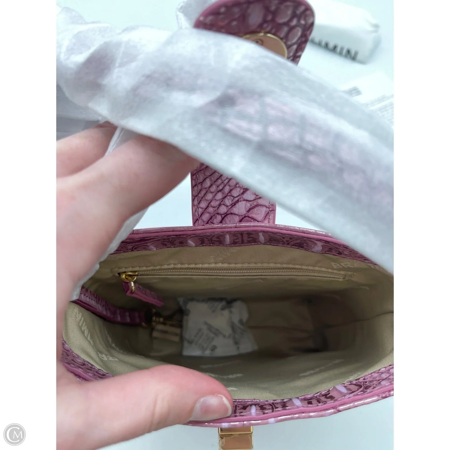 Handbag Designer By Brahmin, Size: Small