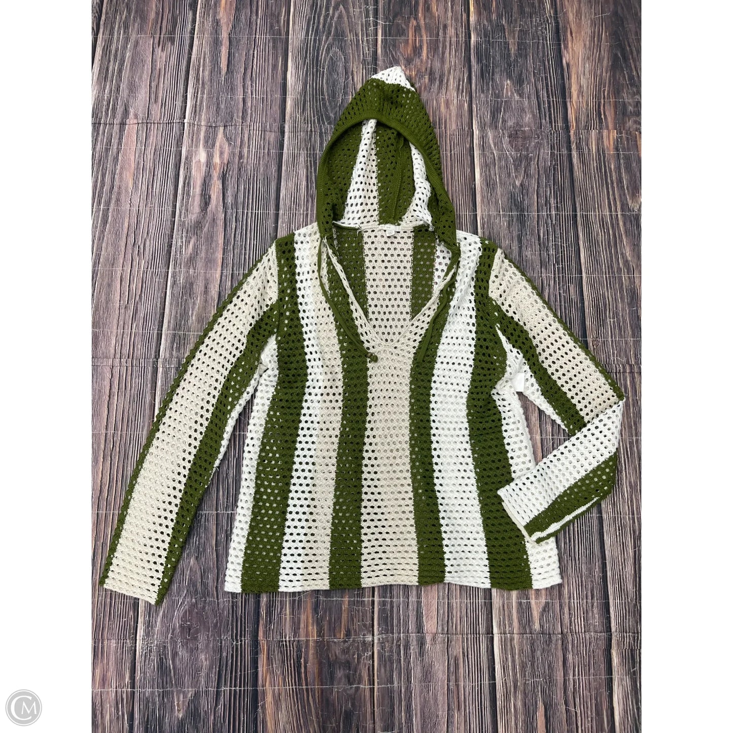 Sweater By Cato In Green, Size: 1x