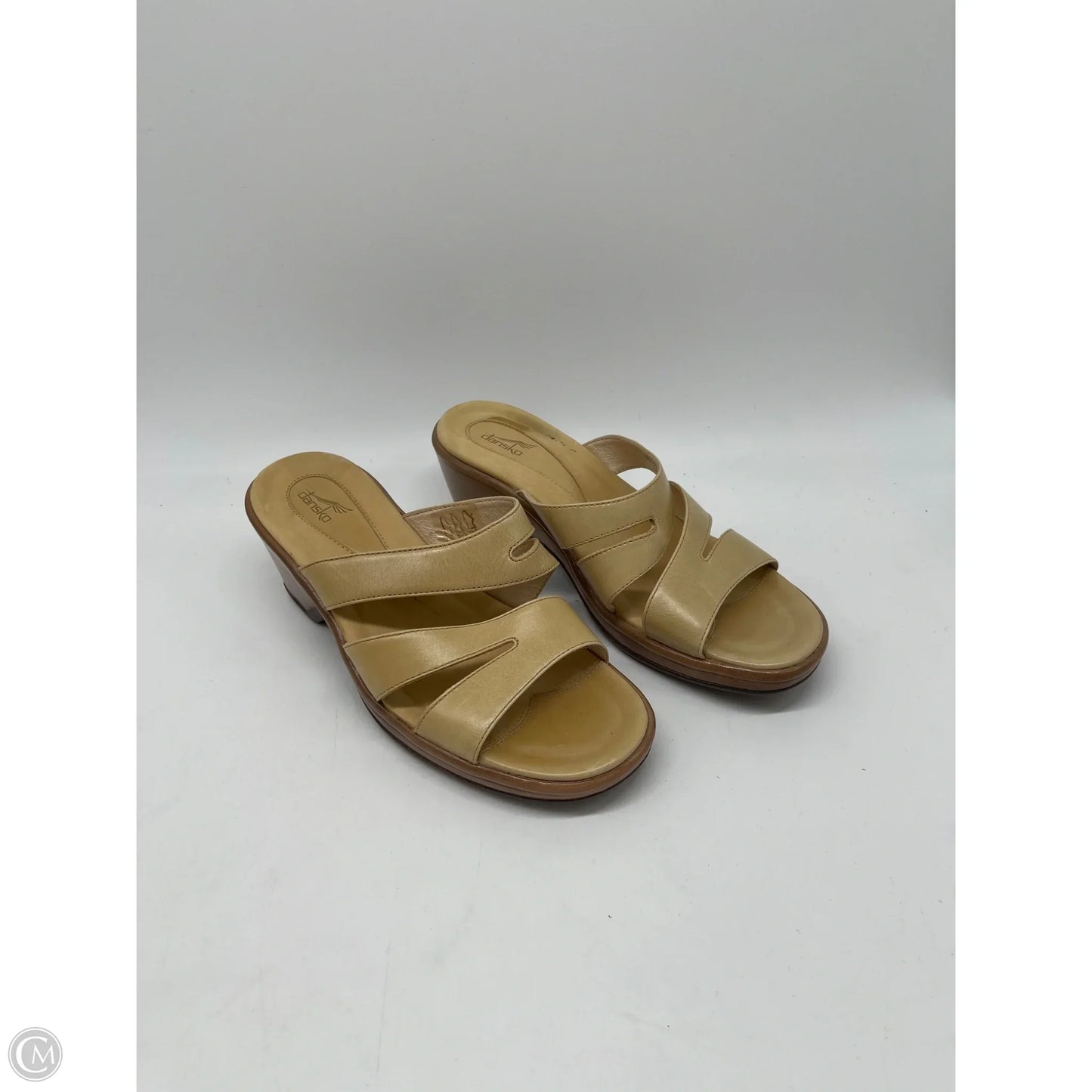 Sandals Heels Block By Dansko In Yellow, Size: 8