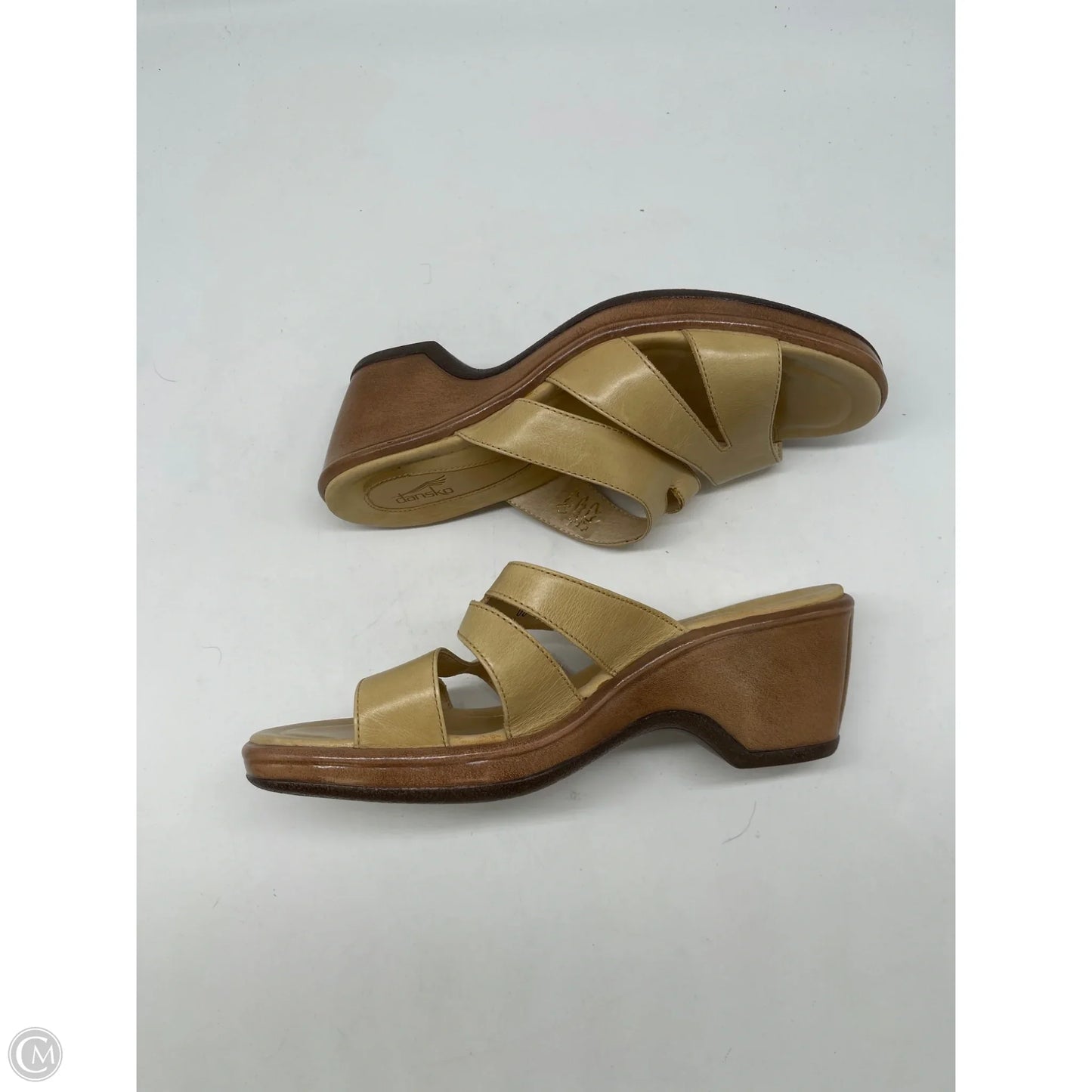 Sandals Heels Block By Dansko In Yellow, Size: 8