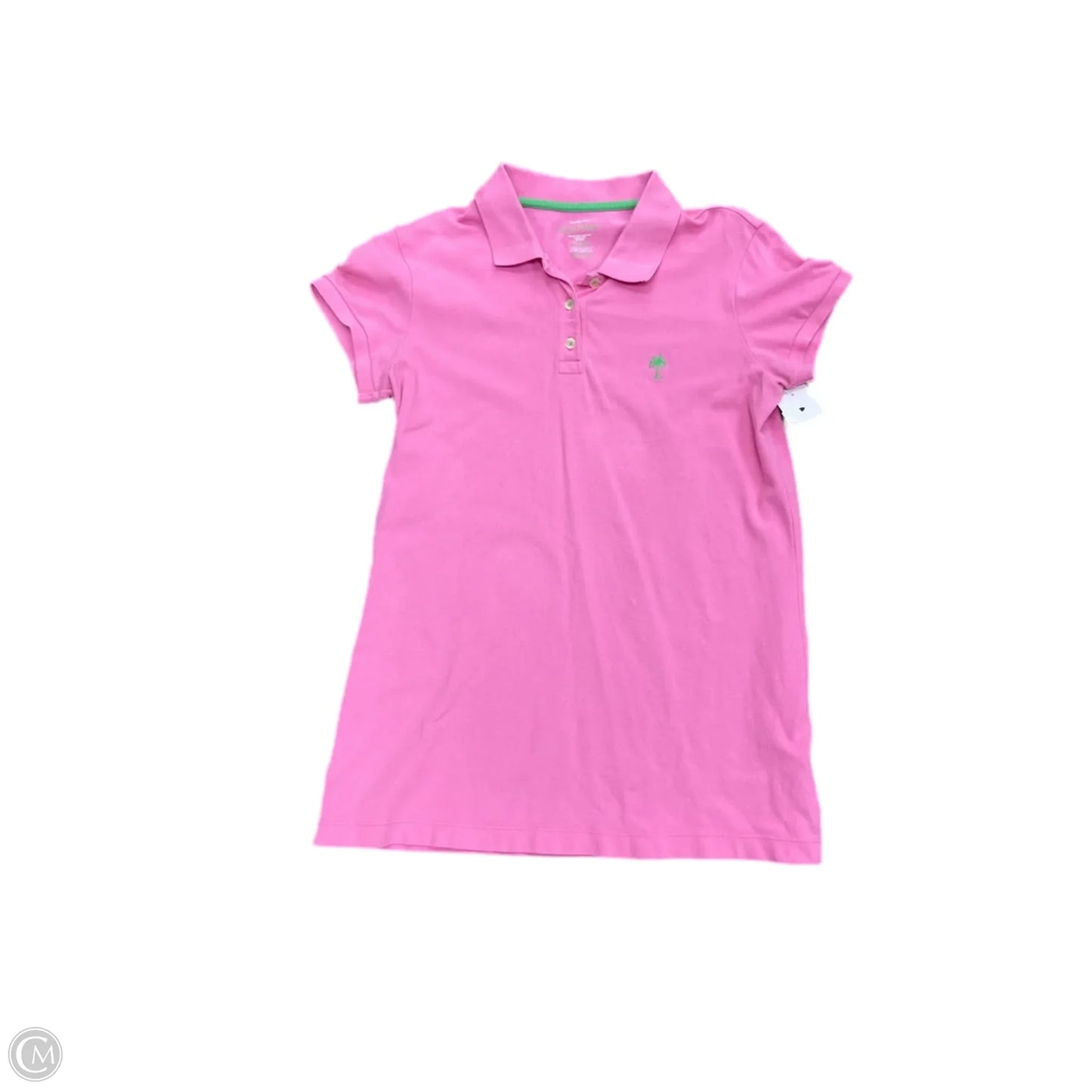 Top Short Sleeve Designer By Lilly Pulitzer In Pink, Size: M