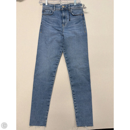 Jeans Skinny By Zara In Blue Denim, Size: 6
