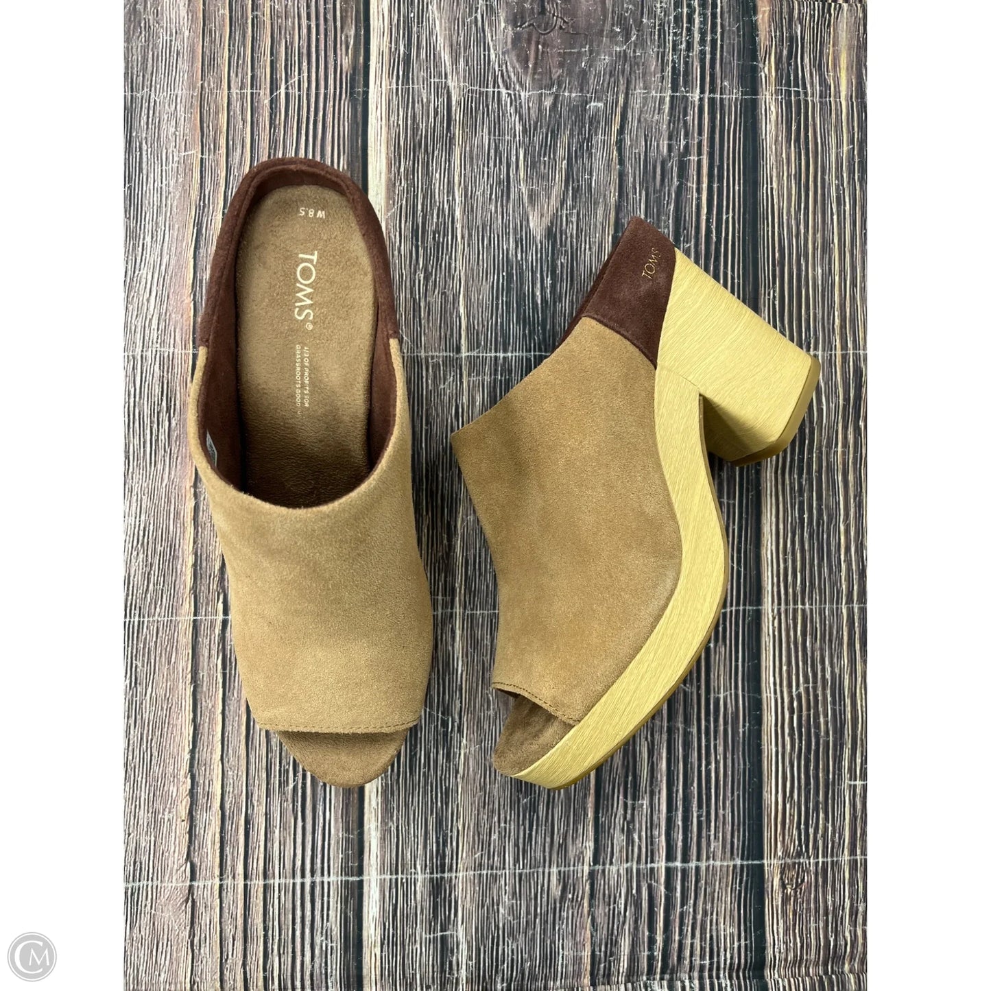 Shoes Heels Block By Toms In Brown, Size: 8.5