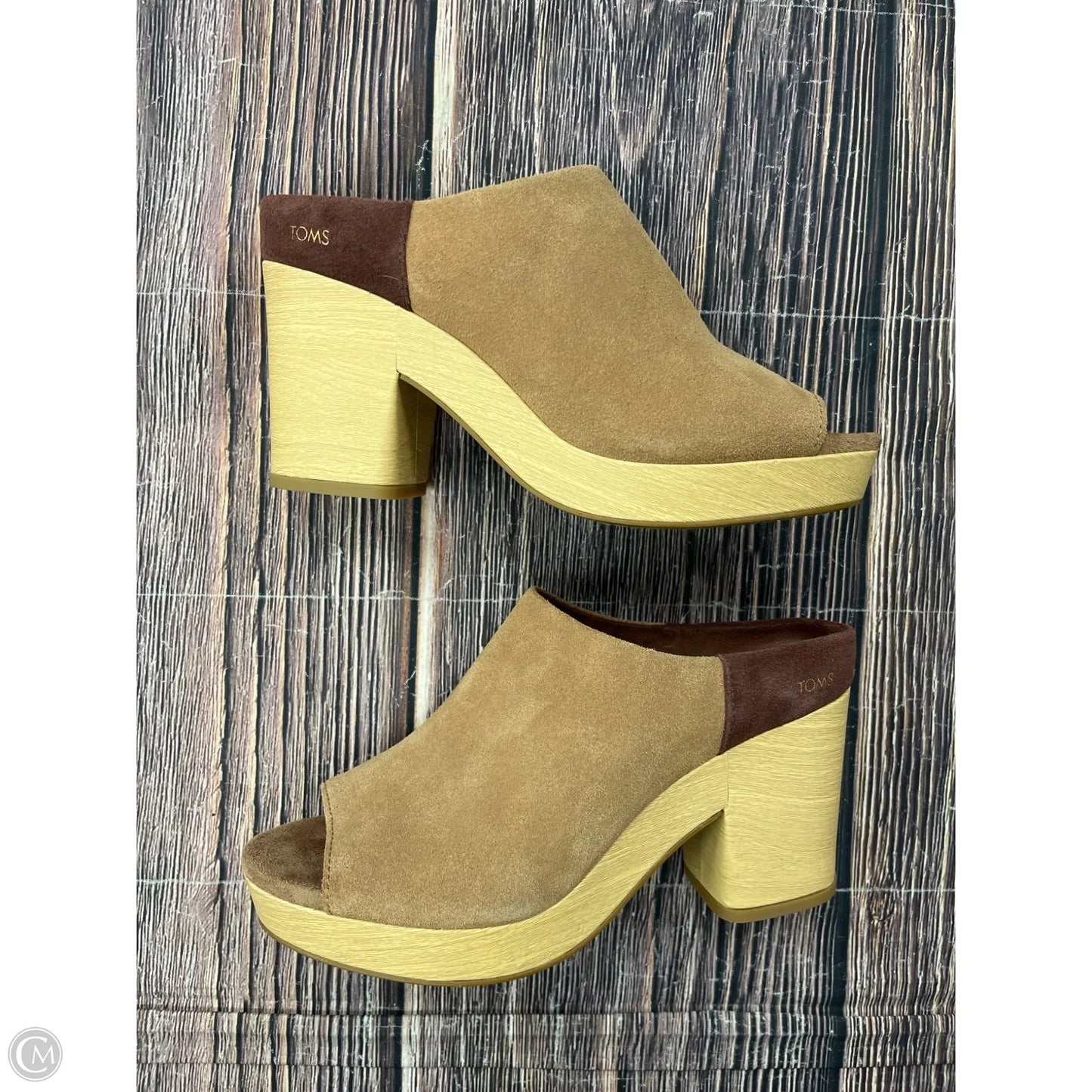 Shoes Heels Block By Toms In Brown, Size: 8.5