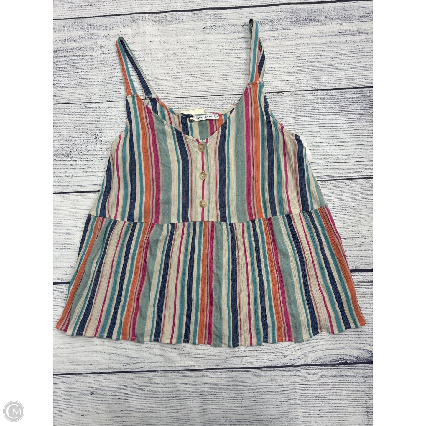 Tank Top By Staccato In Striped Pattern, Size: L