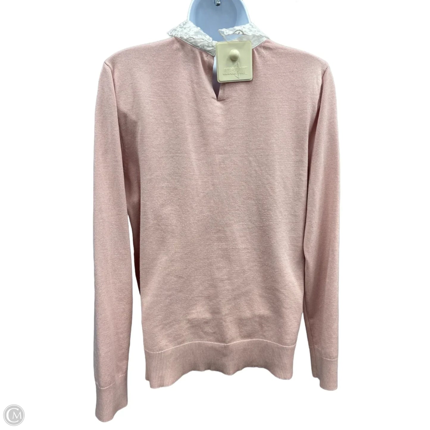 Sweater By Cable And Gauge In Pink, Size: L