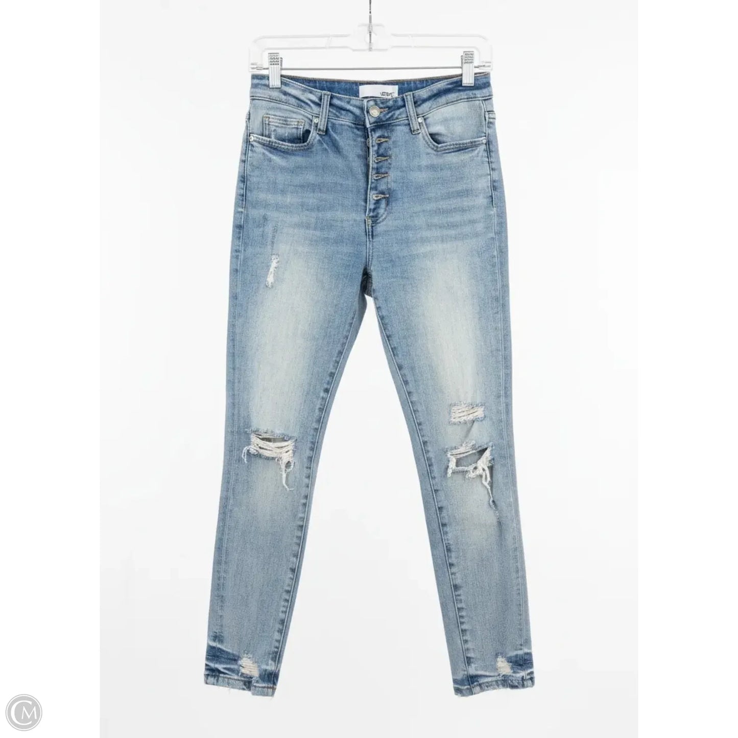 Jeans Skinny By Verve In Blue Denim, Size: 6