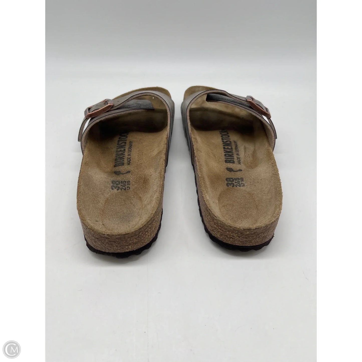 Sandals Flats By Birkenstock In Gold, Size: 7