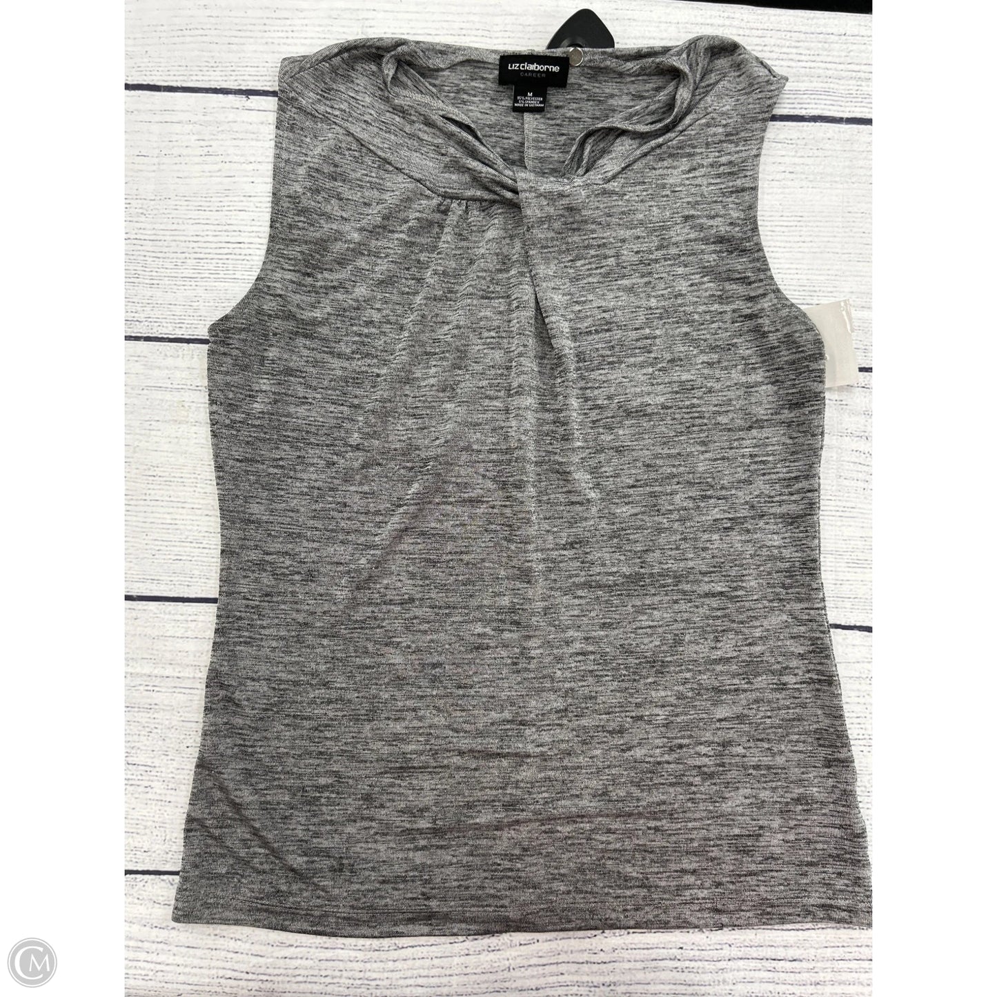 Tank Top By Liz Claiborne In Silver, Size: M