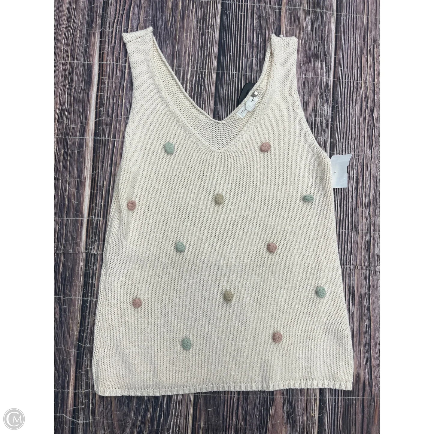 Tank Top By Blu Pepper In Cream, Size: S