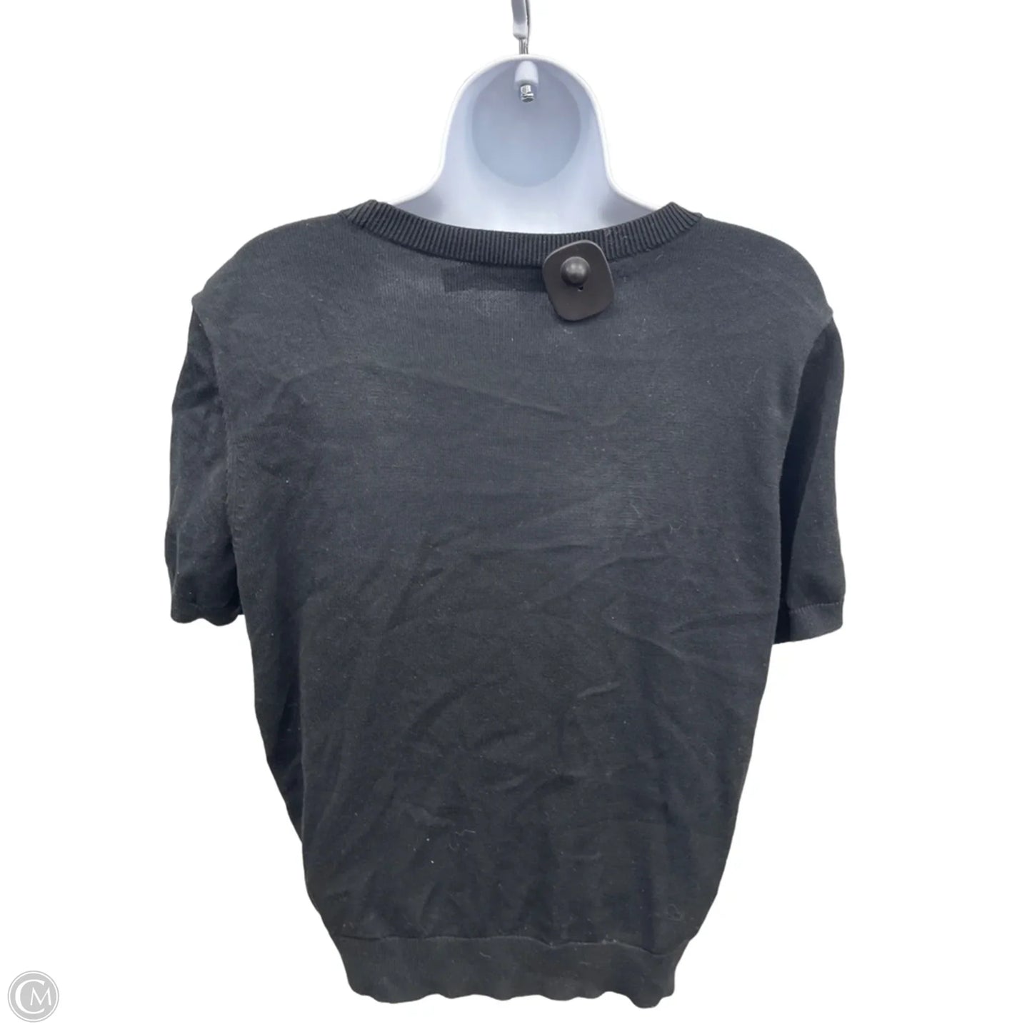 Top Short Sleeve By Lauren By Ralph Lauren In Black, Size: Xl