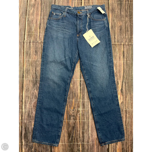 Jeans Straight By Ag Jeans In Blue Denim, Size: 6