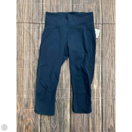 Athletic Capris By Lululemon In Blue, Size: 6