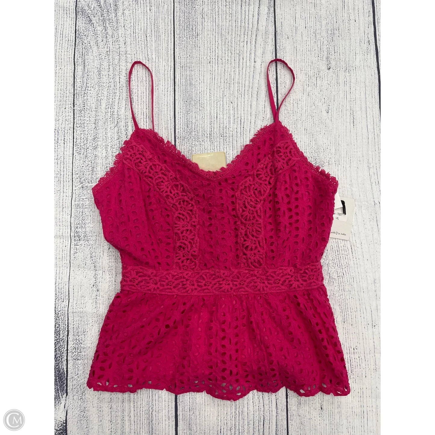 Tank Top By Japna In Pink, Size: Xl