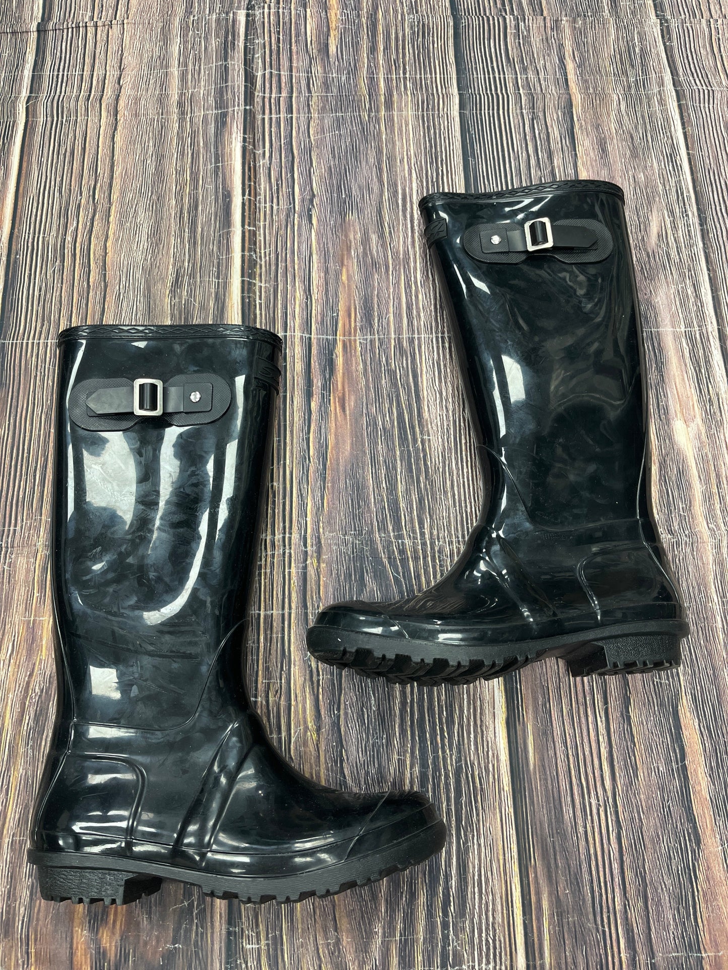 Black Boots Rain Seven 7, Size 8