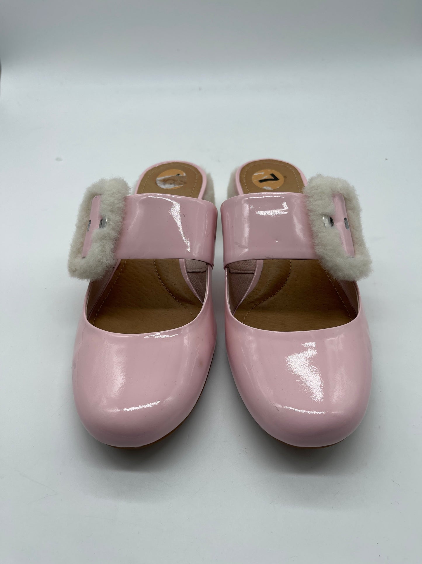 Shoes Heels Block By Ugg In Pink, Size: 7